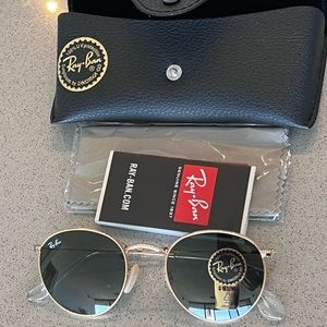 Brand new in box Rayban 0RB3447 round metal sunglasses